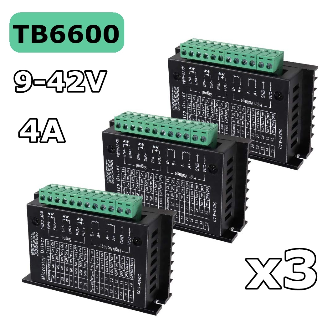3PCS TB6600 4A 9-42V   ̹ CNC Ʈѷ..
